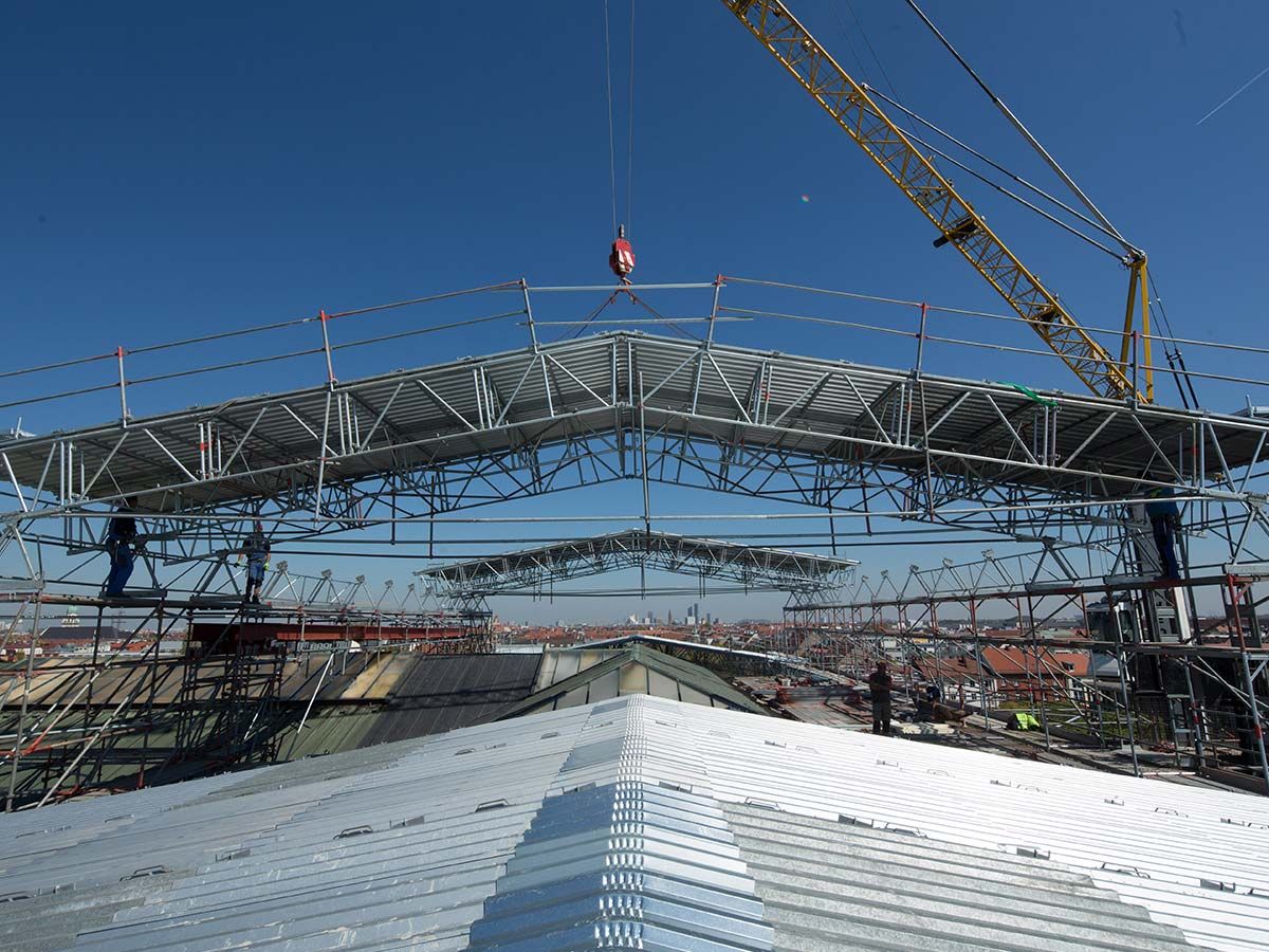 Alte Pinakothek in München, eingerüstet von A&U Gerüstbau
