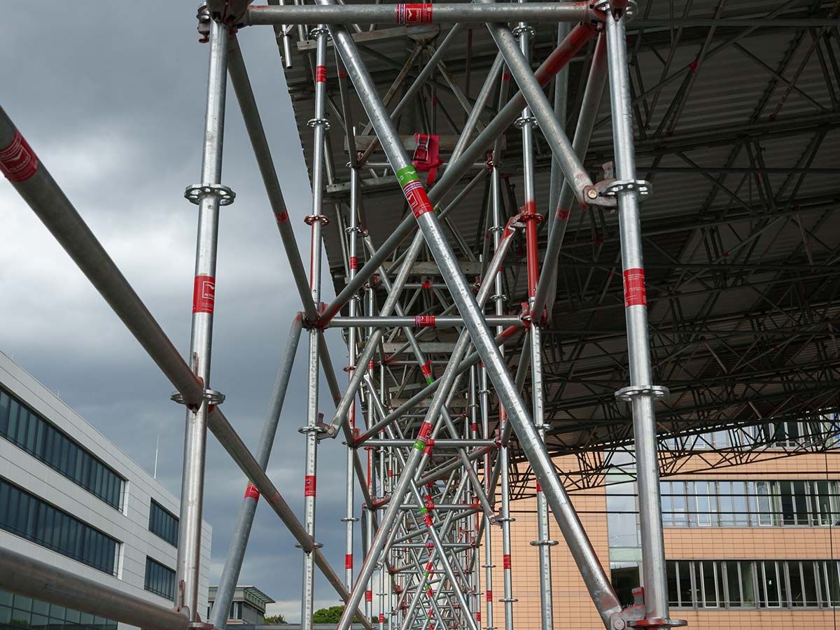 Verbundleitwache München eingerüstet von A&U Gerüstbau