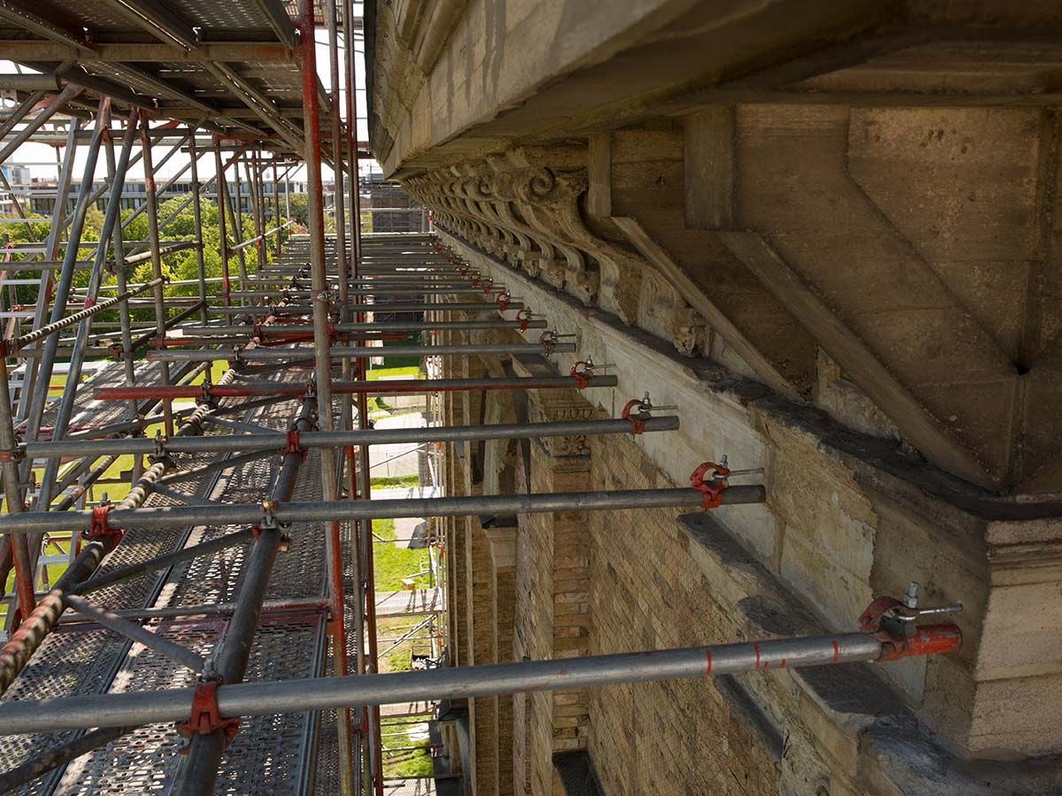 Alte Pinakothek in München, eingerüstet von A&U Gerüstbau