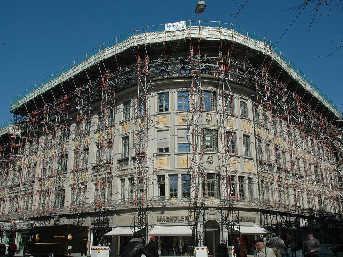 Arco Palais eingerüstet von A&U Gerüstbau