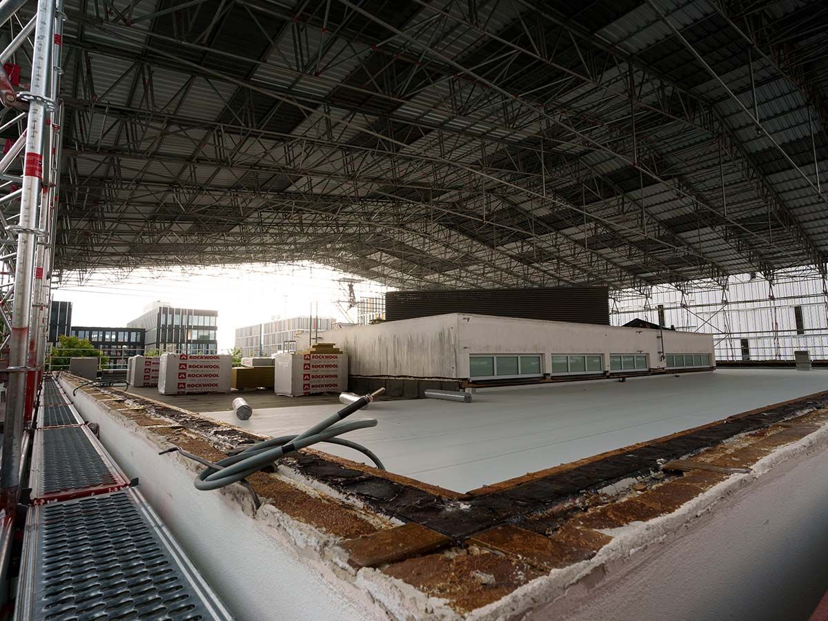 Verbundleitwache München eingerüstet von A&U Gerüstbau