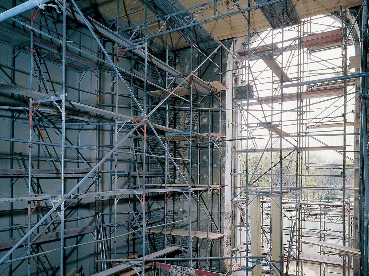 Reichstag Berlin eingerüstet von A&U Gerüstbau