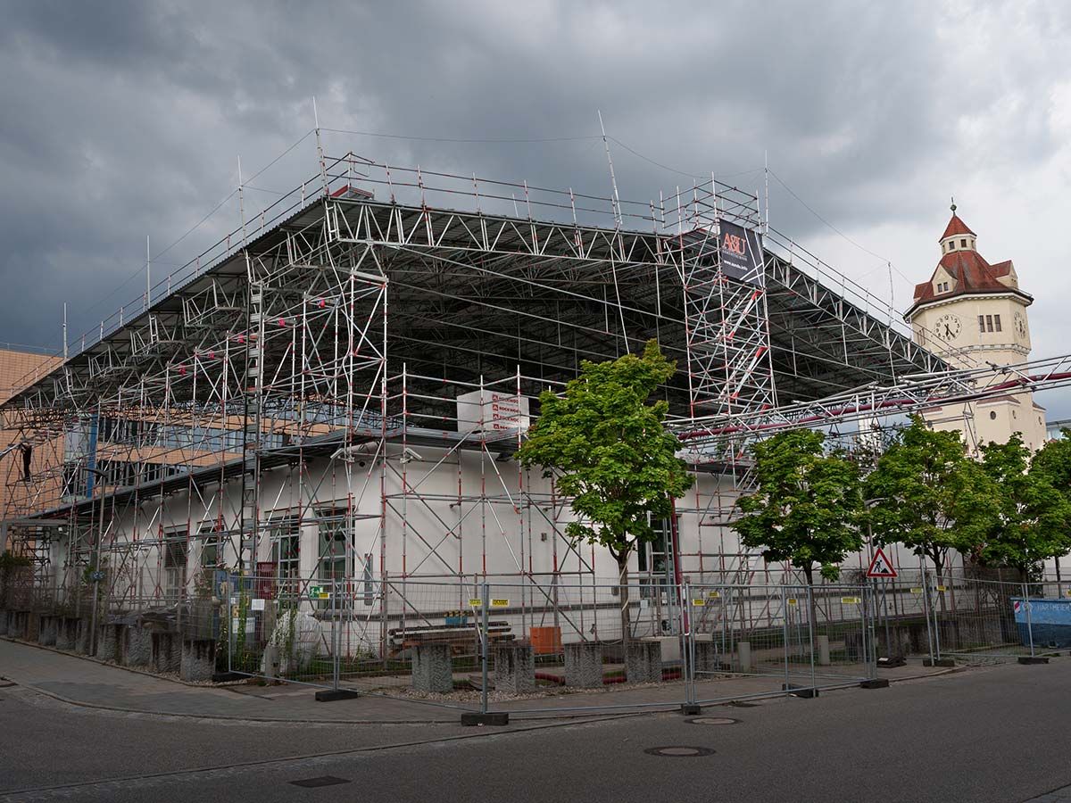 Verbundleitwache München eingerüstet von A&U Gerüstbau